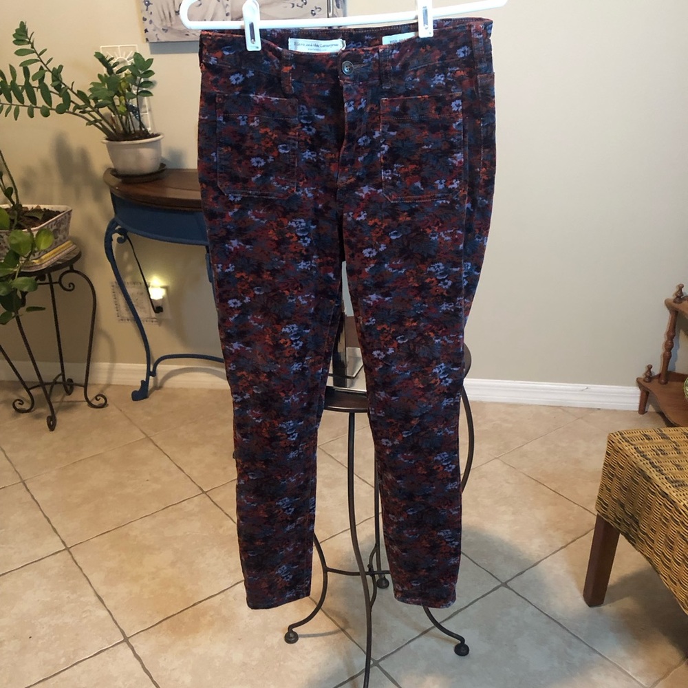 Pilcro And The Letterpress by Anthropologie Corduroy High Rise Skinny Pants 29